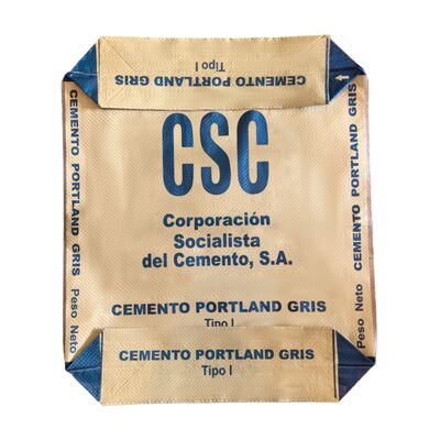 calidad  Moisture Proof PP Woven Valve Bag for Heavy Duty 50kg Cement Packaging fábrica