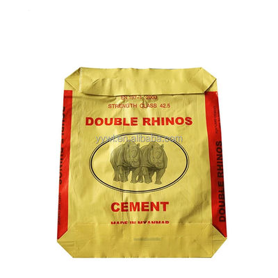 25KG 40KG 50KG PP cementan el bolso inferior del saco de la válvula de los bolsos del anuncio del bloque vacío de la estrella
