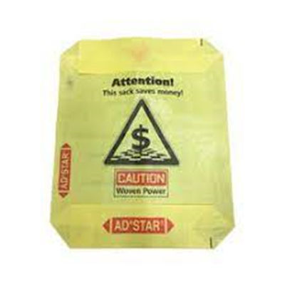 La válvula tejida de alta resistencia de los PP empaqueta el bloque inferior para el empaquetado del yeso de la masilla