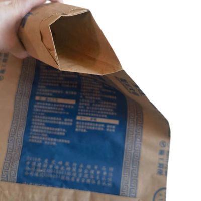 25KG 40KG 50KG AdStar bolsas de papel de la válvula de las bolsas de papel de 2 capas para el empaquetado del cemento
