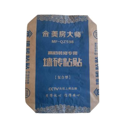 Cemente las bolsas de papel impermeables de las bolsas de papel 20kg Multiwall Kraft de 2 capas laminadas