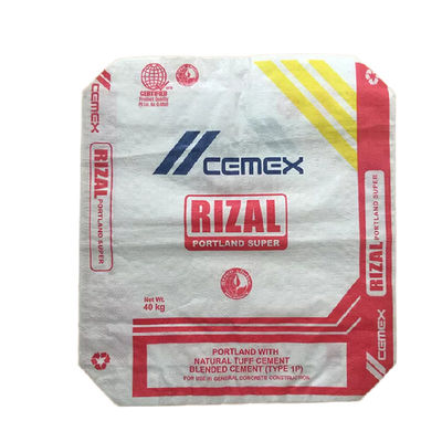 El cemento tejido empaqueta los bolsos de encargo ISO14001 del polipropileno de 50KG 40KG 25KG