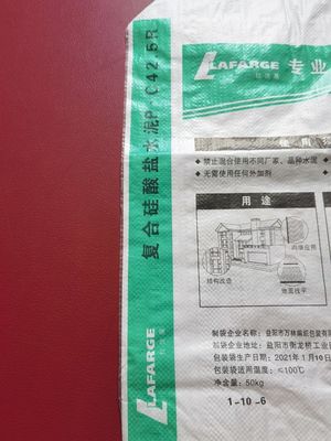 La estrella caliente del anuncio de la venta 25KG 40KG 50KG empaqueta los PP para bloquear la válvula inferior del cemento del bolso empaqueta el saco del cemento