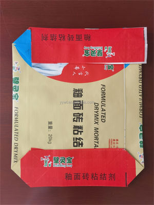 25KG 40KG 50KG imprimió bolsos tejidos BOPP bloquea el saco inferior de la válvula del cemento