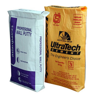 Los bolsos de empaquetado 20KG 40KG 50KG PP del cemento vacío bloquean el bolso inferior de la válvula