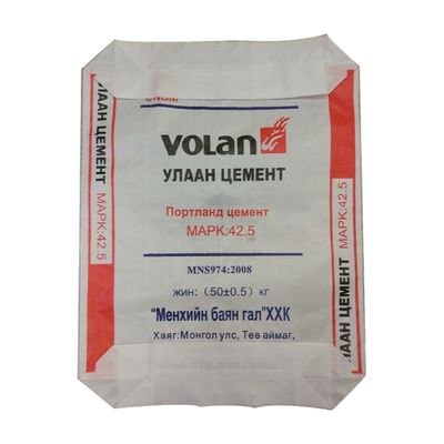 20gsm laminó el bolso de la válvula del cemento de los PP con Flexo que imprimía el color máximo 4 por lado