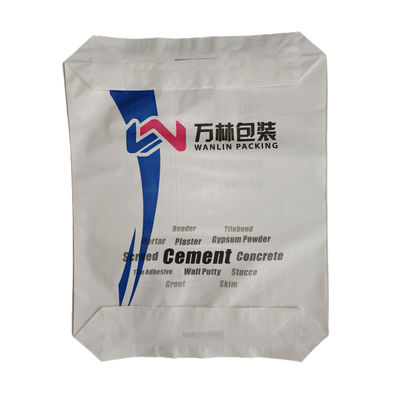 20KG-50KG bolsa de cemento tejido laminado en PP con válvula de fondo de bloque y certificación ISO9001