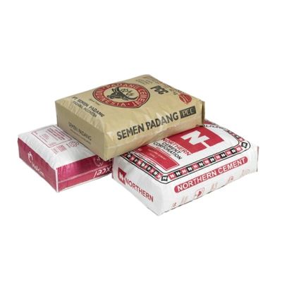 85GSM 50kg Bolso de fondo cuadrado Bolso de cemento Bolso de cemento vacío