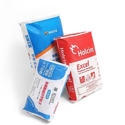 20kg 25kg de plástico PP tejido de bloque de válvula inferior Bolsa de cemento de la válvula PP Cuadrada Bolsa de la válvula inferior
