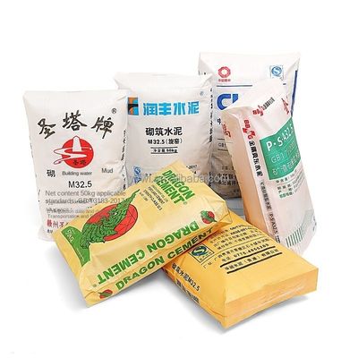 25 KG 40 KG 50 KG PP Bolso de tejido Bolso de cemento Bolso de cemento vacío Bolso de válvula PP