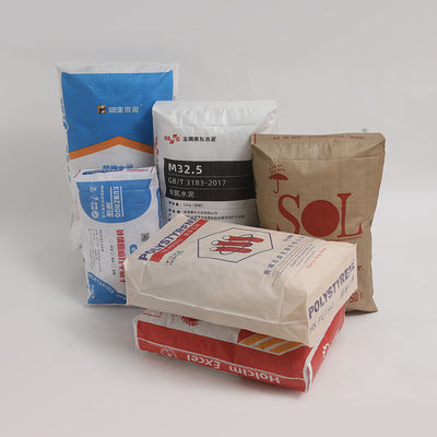 Cementos vacíos en el fondo del bloque de bolsas de válvula de PP 25 KG 40 KG 50 KG