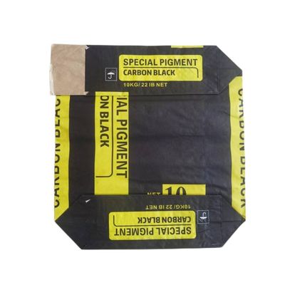 Bolsas de embalaje de papel de pared múltiple para 10 kg 22LB Pigment Carbon Black