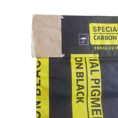 Bolsas de embalaje de papel de pared múltiple para 10 kg 22LB Pigment Carbon Black