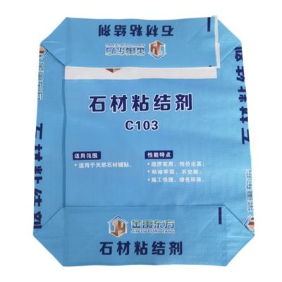 BOPP plástico tejido empaqueta la teja 20kg adhesivo 25kg del cemento para el material de construcción