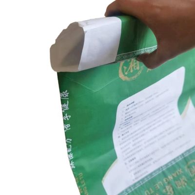 Bolsa de válvula de papel de 3 capas con válvula de sellado sónico para embalaje de mezcla seca de cemento