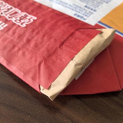 Logotipo personalizado 3 pli 80GSM Papel con 1 Ply Film Bolsas de válvulas de papel de pared multi para 20KG Adesivo de baldosas de mezcla seca