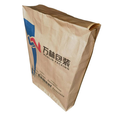 Impresión de la superficie a prueba de humedad Bolsas de cemento tejido de PP 20 KG 25 KG 40 KG 50 KG Embalaje