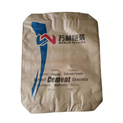 Impresión de la superficie a prueba de humedad Bolsas de cemento tejido de PP 20 KG 25 KG 40 KG 50 KG Embalaje