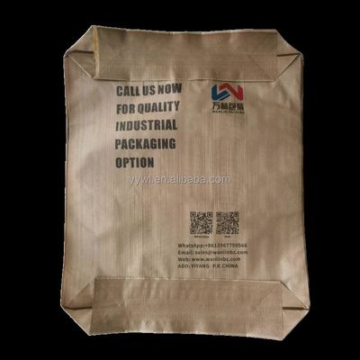 Impresión de la superficie a prueba de humedad Bolsas de cemento tejido de PP 20 KG 25 KG 40 KG 50 KG Embalaje