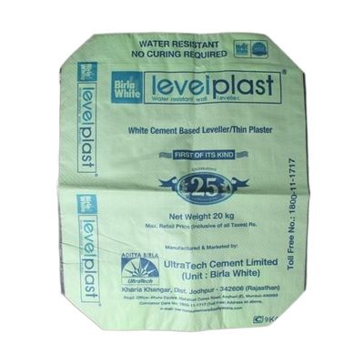 Saco de válvula inferior de bloque vacío para cemento 20 kg 25 kg 40 kg 50 kg Material PP Impresión 1-4 colores por lado Resistente