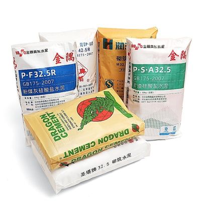 Válvula de fondo cuadrada de cierre automático Bolsas de cemento de PP tejidas 20 KG 25 KG 40 KG 50 KG Embalaje industrial