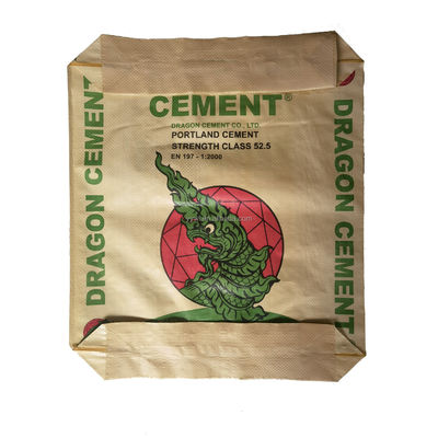 Bolsas de válvulas de cemento PP a prueba de humedad de tejido policolor 25 KG 40 KG 50 KG Embalaje