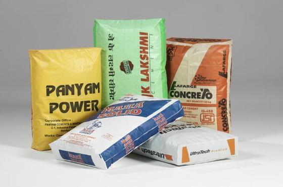 Bolsa de válvula tubular laminada de polipropileno tejido para 50 kg de fondo cuadrado Bolsa de cemento Superficie de impresión 100% polipropileno virgen