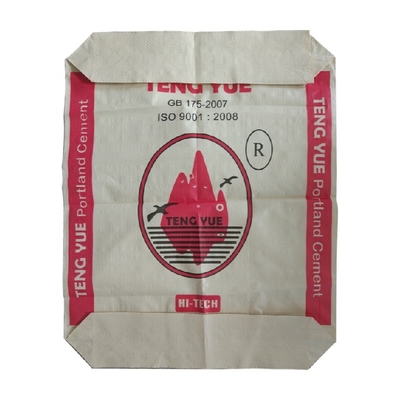 Saco de cemento tejido de PP de 50 kg con válvula a prueba de humedad ISO9001