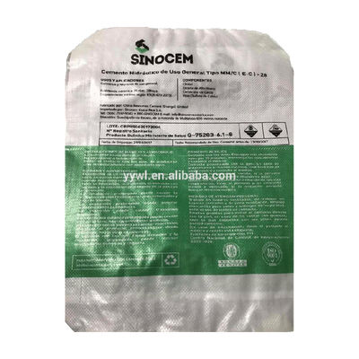 Saco de cemento con válvula de tejido PP 25KG 50KG a prueba de humedad ISO9001