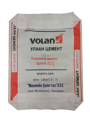 Saco de cemento de PP de 50 KG con laminación de PE a prueba de humedad