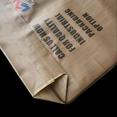 Bolsa de válvula de PP a prueba de humedad con sellado térmico para cemento y yeso en polvo de 20 kg-50 kg