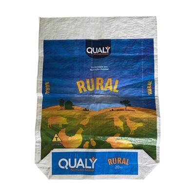 Bolsa de alimento para animales BOPP Impresión Tapa Abierta Fondo Cuadrado Impermeable Bolsa de PP Tejida para Alimento para Mascotas