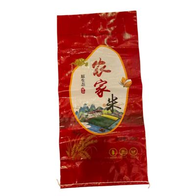 Bolsa tejida de PP laminada BOPP para arroz 20KG 25KG 50KG
