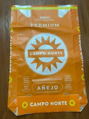 Bolsa tejida de PP laminada BOPP para arroz 20KG 25KG 50KG