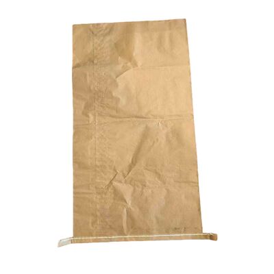 Bolsa de papel Kraft de 20 kg con boca abierta y fondo cosido para eliminador de escoria colector de escoria fundición de escoria Embalaje de escoria tamaño personalizado disponible