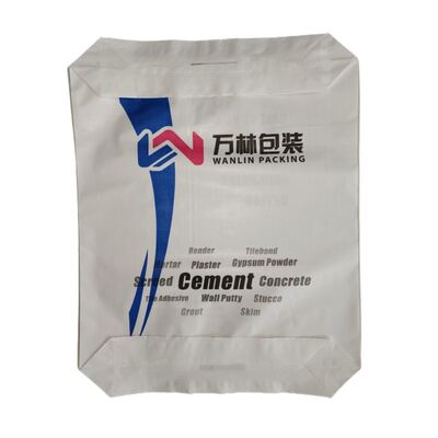 Bolsa de Cemento Laminada AD Star PPW de 50kg, Fondo Cuadrado, Bolsa de Plástico Tejido con Válvula