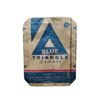 Bolsa de Cemento Laminada AD Star PPW de 50kg, Fondo Cuadrado, Bolsa de Plástico Tejido con Válvula