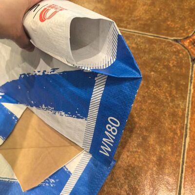 20KG 25KG Dry Mixtures Cement Bag Woven PP Valve Bag with Inner Paper  Liner Moisture-Proof Cement Packaging 20-25KG